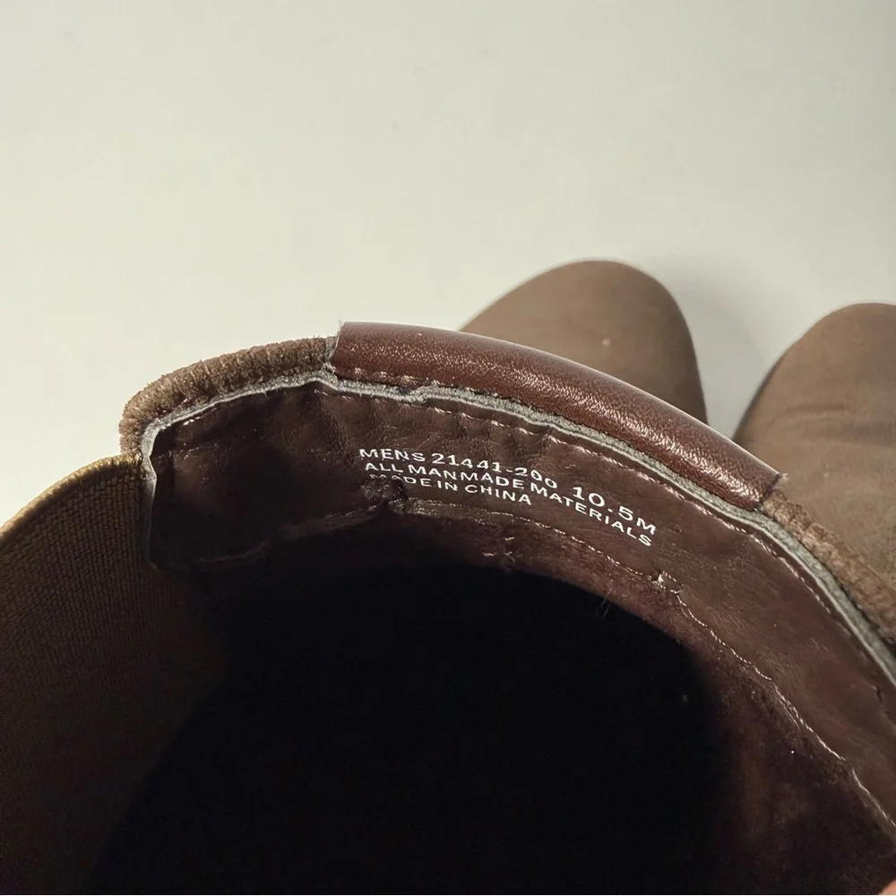 Stacy Adam’s Oakhurst Textured Fabric Brown‎ Chelsea Men's Brown Boots